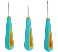 Katnetoly 3 Pezzi Trapani A Mano con Foro Tondo, Ago per Punzonatura, Strumento per per Candele, per Realizzare Candele.