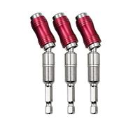 Katnetoly 3 Porta Punte per Trapano con Perno Magnetico, Porta Punte per Punte Girevoli Magnetiche, Porta Punte per Cacciavite Flessibile un Sgancio Rapido C