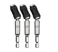 Katnetoly 3 Porta Punte per Trapano con Perno Magnetico, Porta Punte per Punte Girevoli Magnetiche, Porta Punte per Cacciavite Flessibile un Sgancio Rapido D