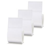 Katnetoly 3 Rotoli di Carta con Etichetta Bianca Bianca 50x30mm Compatibili per B1 B21 B3S Etichettatrice Impermeabile, Carta Adesiva Autoadesiva, Lavorazione Fine Resistente