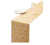 Katnetoly 3 Rotoli di Runner da Tavolo Bling Star 11"X108" con Paillettes Glitterate, Decorazioni da Tavolo Dorate per e Feste