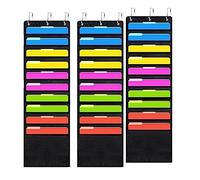 Katnetoly 3 Sacchetti di Carta da 12 X 12 Pollici con Ganci per Porta per Scrapbooking, Cartoncino