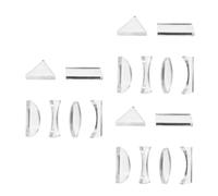 Katnetoly 3 Set di Lenti Ottiche Strumento Didattico Strumento Didattico di Fisica Lente Convessa Lente per Microscopio Lente per Riflettore Lente Obiettivo