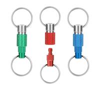 Katnetoly 3 Staccabili A Rilascio Rapido, Estraibili con Doppi Anelli, Separato con Scatto A Molla