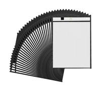 Katnetoly 30 Confezioni di Tasche Oversize Cancellabili A Secco, Buste Riutilizzabili 10x13 Porta Biglietti da, per L'Ufficio, L'Aula Della Scuola Degli Insegnanti