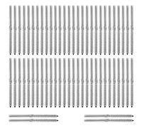 Katnetoly 30 Paia LeftandRight Mano Lag Discussione per 1/8 di Pollice Ringhiera Delle Scale Deck Ringhiera per Legno Messaggio Lag un Vite Swage