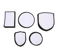 Katnetoly 30 Pezzi Toppe Termoadesive per Sublimazione Tessuto, 5 Forme Toppe per Sublimazione Toppe di Riparazione per DIY, Cappelli