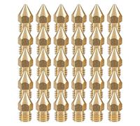 Katnetoly 30 Pezzi Ugello Mk8 0.4Mm Ugelli Stampante 3D Estrusore Testina di Stampa per Stampante 3D -10 (1Pc Scatola di Plastica)