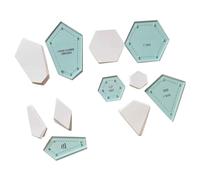 Katnetoly 300 Pezzi di Forme di Patchwork In Carta, Template Acrilico per Quilt, Set da Cucito per Patchwork, Patchwork