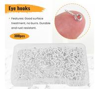 Katnetoly 300 Pezzi Multiuso Bulloni A Occhiello Gancio Vite Occhio Chiodi Perno Cauzione per Gioielli DIY Che Fanno Accessori