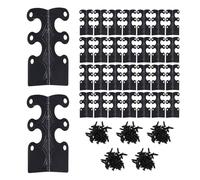 Katnetoly 30PCS Protettori Angolari, Protettori Angolari per Battiscopa Protettori Angolari per Battiscopa Protettori Angolari In Metallo Vintage Protettore Angolare Nero