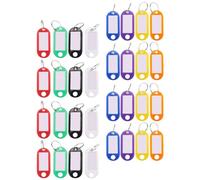 Katnetoly 32 Etichette Identificative per in Plastica Multicolore Etichette Identificative per Bagagli con Ad Diviso