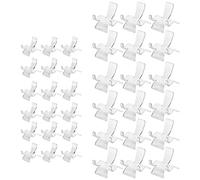 Katnetoly 36 Pezzi Espositori per Acrilica Supporto per Piastra Trasparente Supporto per Cavalletto Piedistallo per Esposizione Minerale Corallo