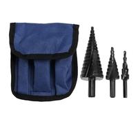 Katnetoly 3PCS Punta A Gradini per Metallo da 4-12mm, 4-20mm, 4-32mm, Flauto Elicoidale, Punta A Gradini Rivestita Universale