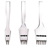 Katnetoly 3PZ 4Mm Leather Craft Round Hole Puncher nel Pelle Staccabile Seam Punching Scalpello/Set