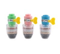 Katnetoly 3PZ Cucina per Uso Domestico Addolcitore Fluoruro con Cartuccia di Filtrazione Rubinetto Purificatore Rubinetto Filtro Depuratore D'Acqua