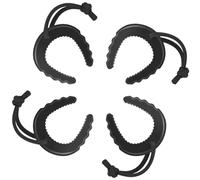 Katnetoly 4 Confezione di Fermi Porta per Pronto Intervento Blocco Porta per Forze 'Ordine Fermi Porta Cuneo Fermi Porta In Nero