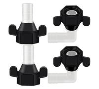 Katnetoly 4 Confezioni da 1/2 Pollice X 14 NPT X 1/2 Pollice con Raccordo A Gomito e Adattatore Girevole Dritto per Pompa 'Acqua per, Raccordi Pex Filettati Femmina