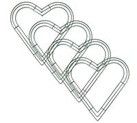 Katnetoly 4 Confezioni di Ghirlande di Metallo A Forma di Cuore da 12 Pollici, Cornice per Ghirlande di Filo A Forma di Cuore per La Casa, Matrimonio, San, DIY,