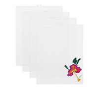 Katnetoly 4 Fogli di Tela di Plastica A Maglie da 7 Pezzi, Reticolato per Ricamo, Lavorazione con Filato Acrilico, Progetti di Uncinetto A Maglia