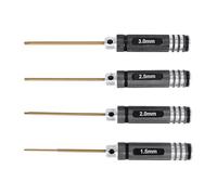 Katnetoly 4 Pezzi 1,5/2,0/2,5/3,0 mm Set di Cacciaviti Esagonali Set di Utensili per Chiave Esagonale nel Titanio per Strumento FPV RC Multiasse