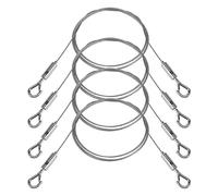 Katnetoly 4 Pezzi 2 M X 1,5 mm Regolabile Kit Filo per Appendere Quadri Filo per Appendere Quadri In Acciaio