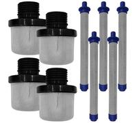Katnetoly 4 Pezzi 288716 3/4 Pollici Filtro di Ingresso Filtro e 5 Pezzi 288749 Kit Filtro per Spruzzatori Airless Adatti A Spruzzatori di Airless