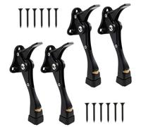 Katnetoly 4 Pezzi di Fermi Porta A Calci 4 Pollici One Touchs Altezza Regolabile Porta Fermata per la Parte Inferiore Della Porta, Fermi Porta