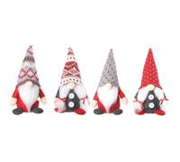 Katnetoly 4 Pezzi di Gnomi di Natale in Peluche, Regali Fatti A Mano, Bambola Svedese Tomte, Gnomo Renna, Decorazioni Natalizie da Collezione per La Casa