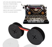 Katnetoly 4 Pezzi di Nastro Universale per Macchina da Scrivere A Doppia Bobina di Ricambio per La Maggior Parte delle Macchine da Scrivere (Nero-Rosso, Nero)