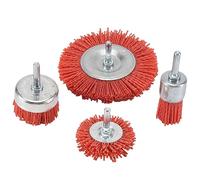 Katnetoly 4 Pezzi di Nylon Filo Abrasivo A Tazza in Nylon Kit Fine per Trapano Utensile Rotante con Gambo da 1/4 di Pollice