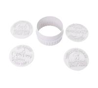 Katnetoly 4 Pezzi di Timbro per Biscotti di Natale Personalizzati con Taglierina, Biscotti di Personalizzati, Regalo Artigianale per La Cottura al Forno