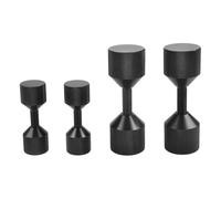 Katnetoly 4 Pezzi Flangia In Alluminio Perni A Due Fori Perni di Allineamento A Due Fori da 1-1/8 Pollici e Flangia Staccabile da 1-5/8 Pollici Nero