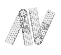 Katnetoly 4 Pezzi Goniometro Fisioterapia Rotazione un 360 Gradi Goniometro Fisioterapia PVC per Fisioterapia, Terapia