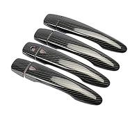 Katnetoly 4 Pezzi per Navara NP300 2015-2020 nel Fibra di Carbonio Maniglia della Portiera della Macchina Copertura Trim Adesivo Decorazione Accessori