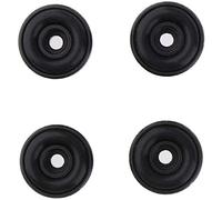 Katnetoly 4 Pezzi/Set Speaker Alluminio Nero Lettore CD Giradischi Broadcast Amplificatore Piede Rilievo Base Cabinet Isolamento