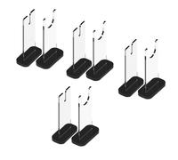 Katnetoly 4 Set Espositore per Coltelli, Raccoglitore di Portacoltelli in Acrilico, Portacoltelli Singolo per Decorazioni Domestiche Durevole e Facile da Usare (Fondo Nero)