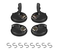 Katnetoly 4 Ventose Robuste con Ganci per il Fissaggio di Tende da Sole per Auto, Levigatura su Vetro/Piastrelle