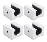 Katnetoly 4 x Sbr12Uu Blocchetto Di Supporto Del Router Di Movimento Lineare Di Alluminio Di 12Mm,