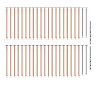 Katnetoly 40 Chiodi In Rame per Uccidere, Chiodi In Rame Puro da 3,5 Pollici Sfusi, Punte per Rimozione Ceppi, Chiodi Hardware per