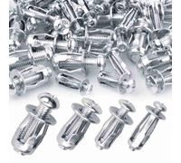 Katnetoly 40 Pezzi di Dado A Petalo con Vite di Espansione, M 4 M5 M6 M8, di Presa, Dado Metallico A Forma di Petalo per Pareti e Cartongesso