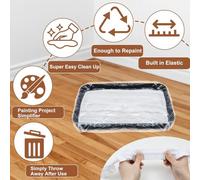 Katnetoly 40 Pezzi Fodere per Vassoio da 18 "da 18" per Progetti di Pittura da Parete Interni per la Casa