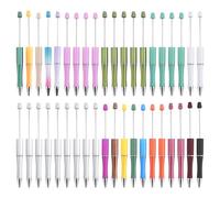 Katnetoly 40 Pezzi Penna a Sfera con Perline Penna di Plastica DIY Regalo Personalizzato Scuola Ufficio Forniture per Scrivere Articoli di Cancelleria Regalo di Nozze