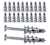 Katnetoly 40 Tasselli per Cartongesso Autoguidanti nel Metallo da 40 Pezzi con 4,5 X 35 Mm per Cartongesso un Strato Singolo e Doppio Rivestimento