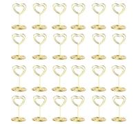 Katnetoly 40PC Portanumero da Tavolo Porta Biglietti da Visita Nome Menu Clip Porta Cartelli da Tavolo per Feste Color