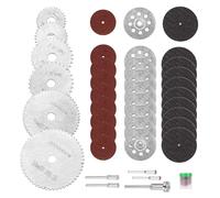 Katnetoly 41PZ Set di Ruote da Taglio Kit di Utensili per Ruote da Taglio Rotative per Accessori per Utensili per Rrotary per Pietra di Legno Metallo Resina