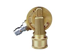Katnetoly 4500PSI Accoppiatore Girevole 1/4" Connessione Rapida per Attacco Idropulitrice Adattatore per Pulizia Grondaia 240 Gradi 7 Ingranaggi
