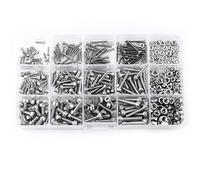 Katnetoly 480 pezzi M2 M3 esagonali presa di corrente Set di Inossidabile Acciaio Esadecimale presa di corrente berretto Capo Noccioline Riparazione Strumento