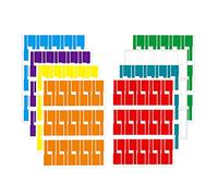 Katnetoly 480Pcs Etichette per Cavi Etichette Colorate per Cavi Impermeabili Etichette di Identificazione per Cavi Flessibili Resistenti agli Strappi