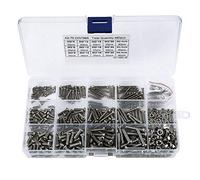 Katnetoly 480Pz / Set M2 M2 M3 M3 Din7985 Gb818 a Testa con Taglio a Croce in Acciaio a Croce Kit Assortimento Hw028